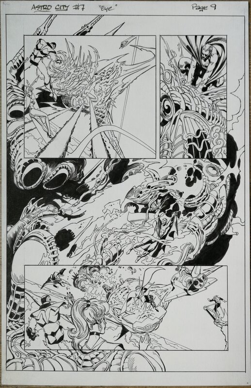 Brent Anderson, Will Blyberg, Brent Anderson and Will Blyberg Kurt Busiek's Astro City #7 Story Page 9 - Planche originale