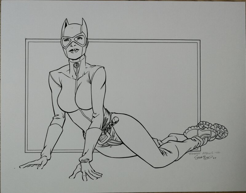 Robert Atkins, Steve Bird, Catwoman Illustration - Original Illustration