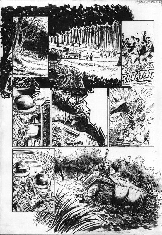 En vente - Manuel Garcia, Une Génération française Tome 2: Populatios Trahies Planche 24 - Planche originale