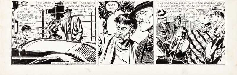 Rip KIRBY par Alex Raymond - Planche originale