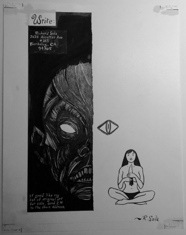 Richard Sala - Evil Eye - ad in issue 5 - Œuvre originale