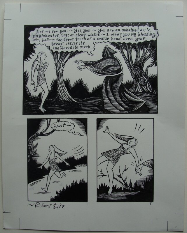 Richard Sala - Peculia and the Groon Grove Vampires p07 - Planche originale