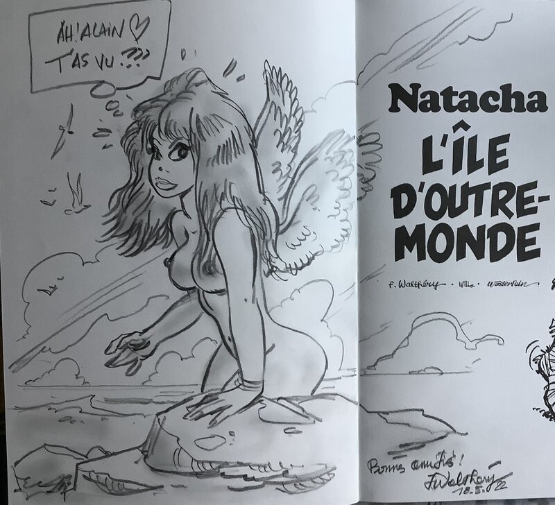 L’Île d’outre-monde by François Walthéry - Sketch