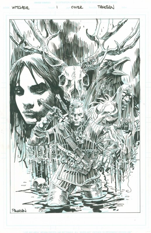 The Witcher #1 par Dan Panosian - Couverture originale