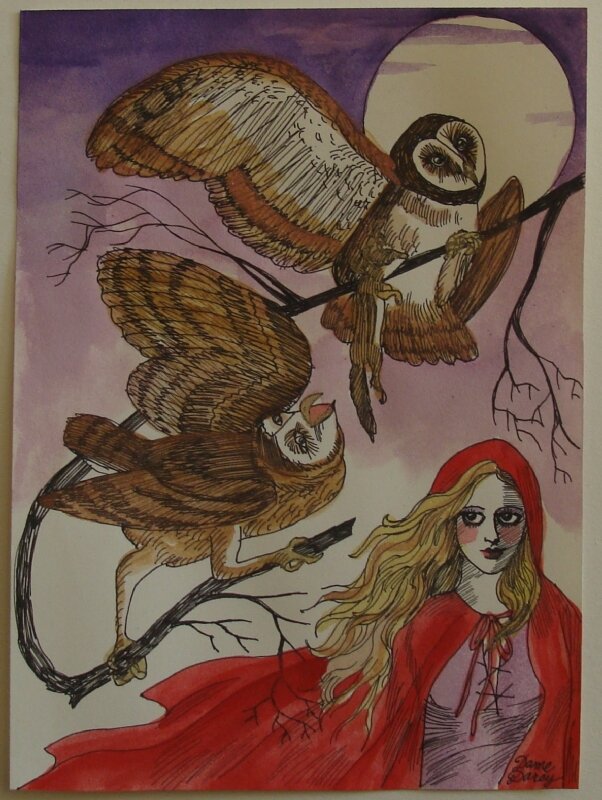Dame Darcy - Red Riding Hood - Original Illustration