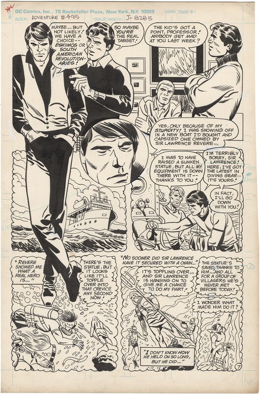 Alex Toth, Frank Giacoia, Toth - Adventure Comics #495 - Planche originale