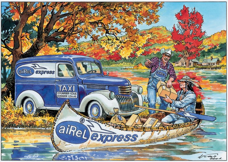 L'été indien by Kas - Original Illustration