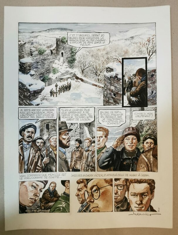 For sale - Alain Mounier, L'école Buissonnière planche 34 - Comic Strip