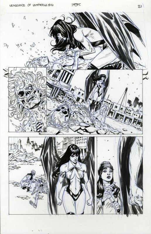 Michael Sta. Maria, Vengeance of Vampirella #19, p. 21 - Dynamite® Entertainment - Illustration originale