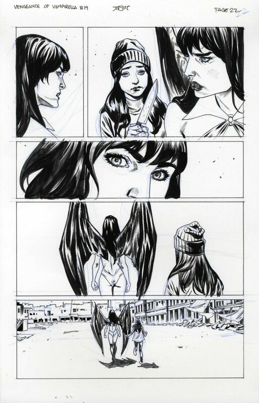 Michael Sta. Maria, Vengeance of Vampirella #19 p. 22 -  Dynamite® Entertainment - Illustration originale