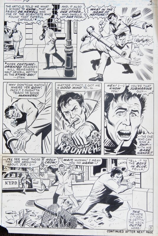 Sal Buscema, Roy Thomas, Mike Esposito, Namor Sub-Mariner  # 26 (1970) - Planche originale