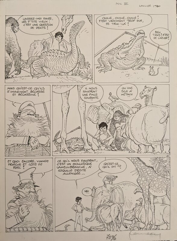 Hermann, Morphée, Hé, Nic ! Tu rêves ? - Troisième chapitrêve : En souvenir de Little Nemo, page 5 - Planche originale