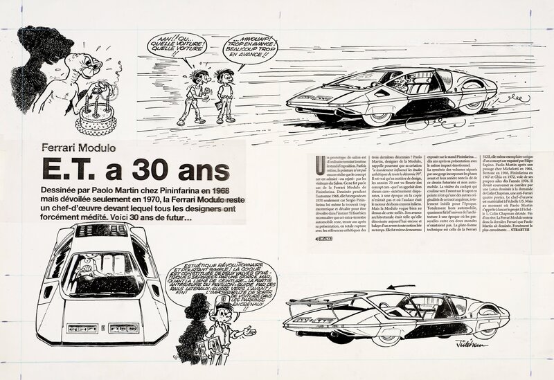 Jidéhem, La Chronique de Starter • Ferrari Modulo - Comic Strip