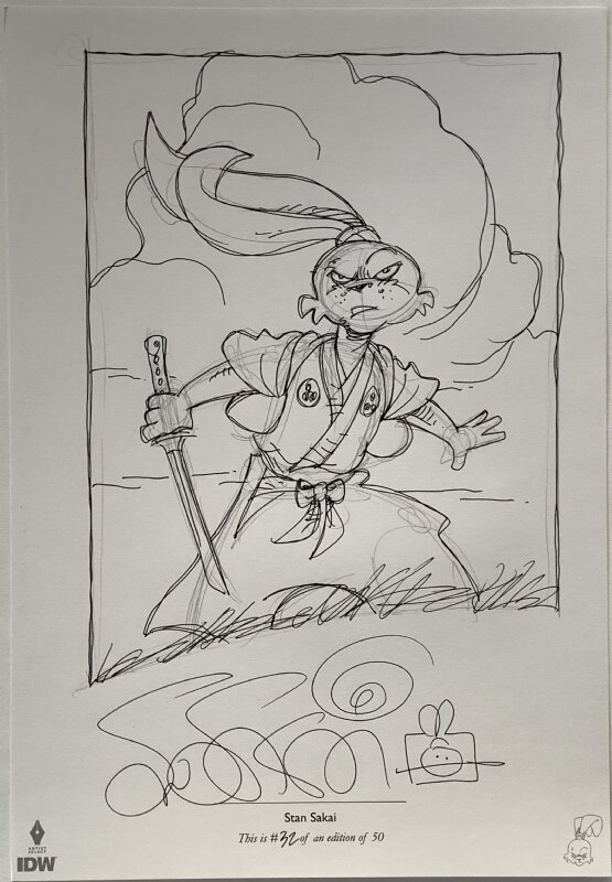 Stan Sakai - Grasscutter IDW original art edition - Sketch