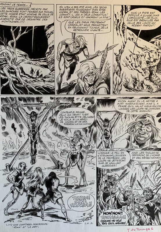 Edouard Aidans, Tounga - Des Loups et des Hommes - 1974 - Comic Strip