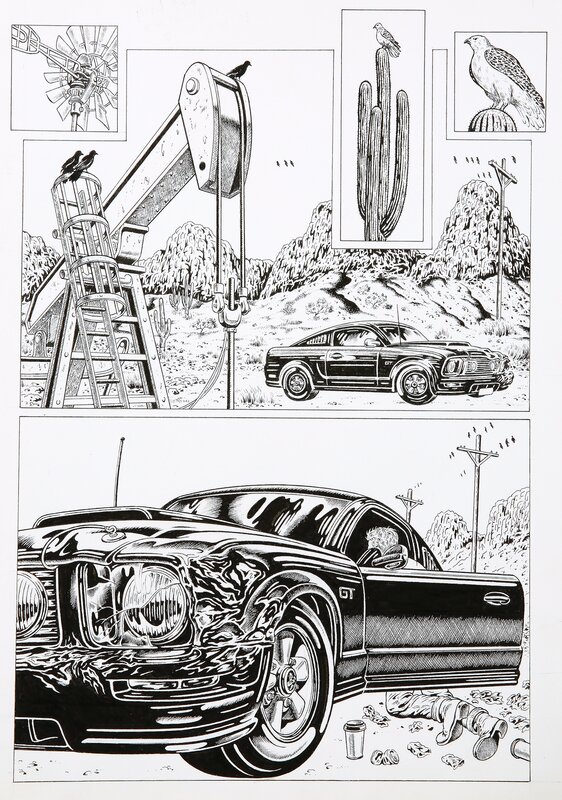 For sale - Tim Lane, “The Mobbing Birds”, Page #3 - Comic Strip