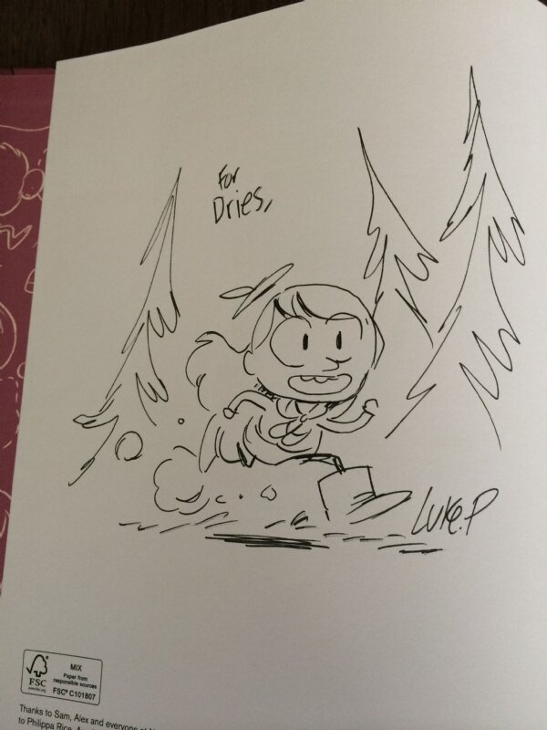 Luke Pearson - Hilda and the Black Hound - Sketch