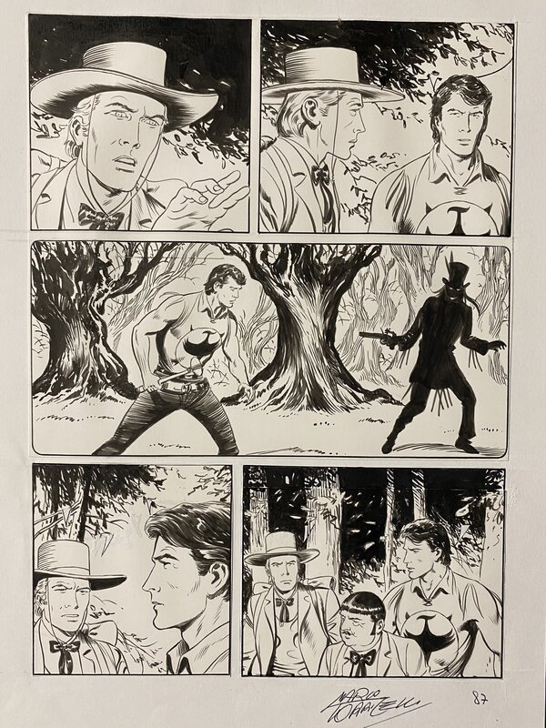 Zagor par Marco Torricelli - Planche originale