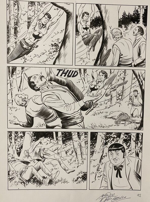 Zagor par Marco Torricelli - Planche originale