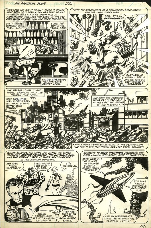 John Byrne, Fantastic Four 235 page 3 - Comic Strip