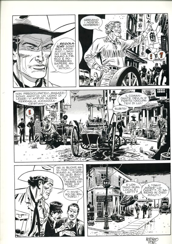 Tex Speciale 12 par Alfonso Font - Planche originale