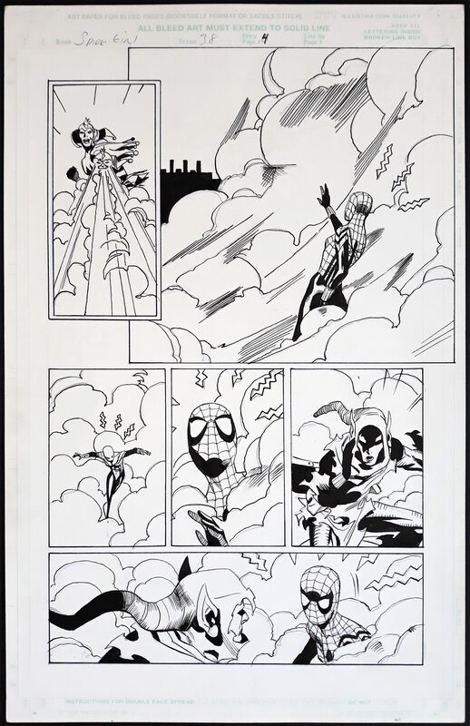 Spider-Girl par Pat Olliffe, Al Williamson, Tom De Falco - Planche originale