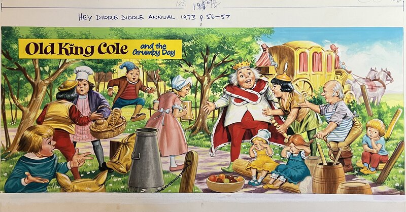 inconnu, Old King Cole and the Grumpy Day - Original Illustration