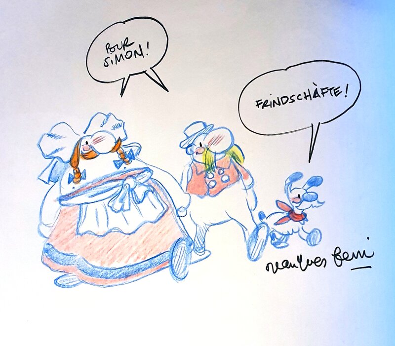 Dédicace Asterix - Ferri - Sketch