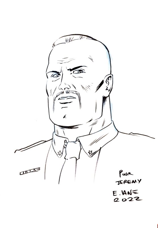 Colonel Shikishima par Eric Van Elslande - Dédicace