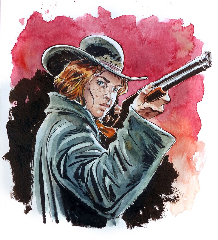 Calamity Jane par Jacques Lamontagne - Illustration originale