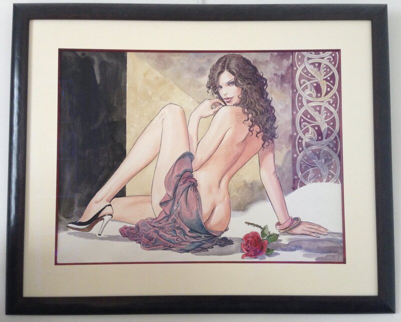 For sale - Per La Collana by Milo Manara - Original Illustration