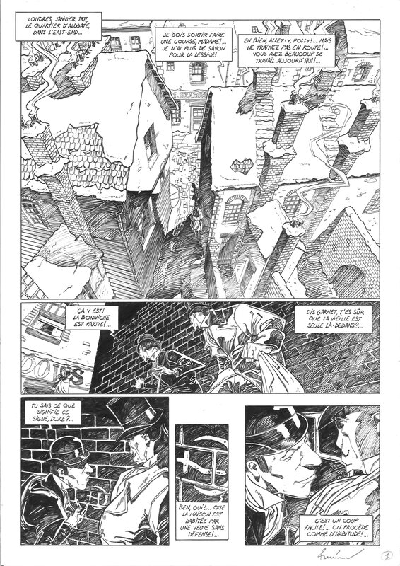 Bonin, Fog, tome 7 : Wintertime, planche n°1, 2006. - Planche originale