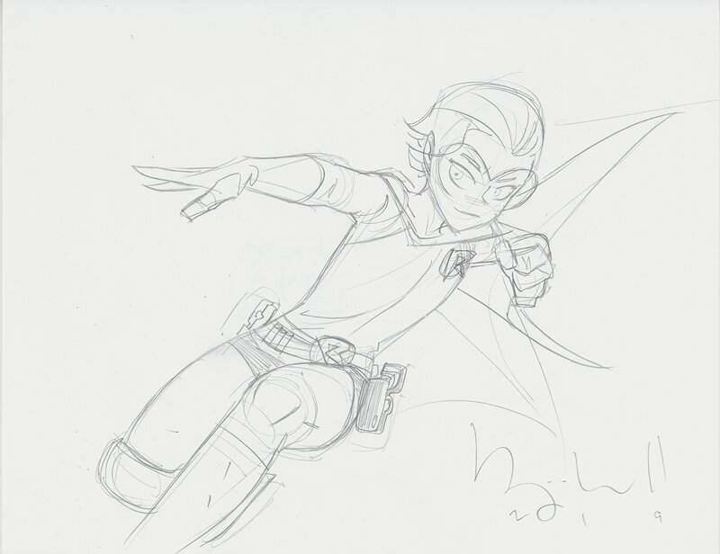 Ben Caldwell, Croquis - Carrie Kelley - Original art