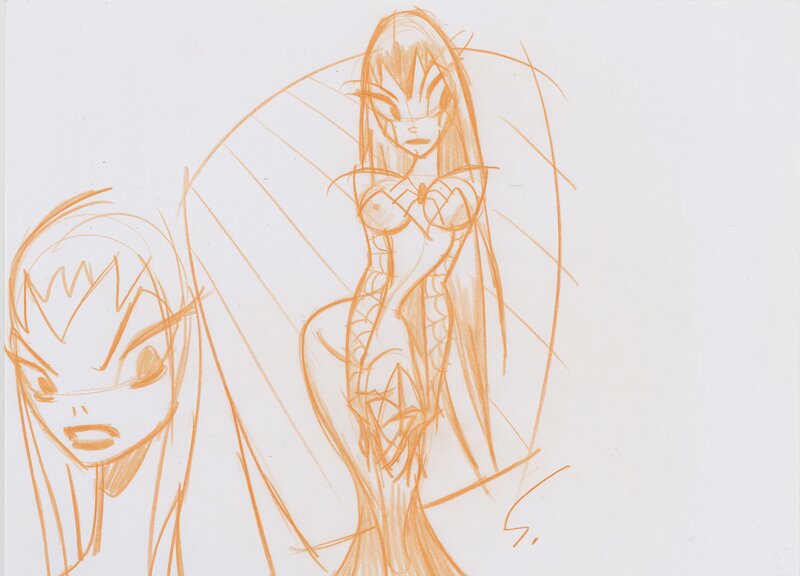 Croquis par Shane Glines - Illustration originale
