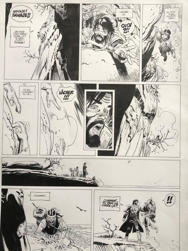 Ralph Meyer, Xavier Dorison, Undertaker 05 - L'indien Blanc - Planche 42 - Planche originale