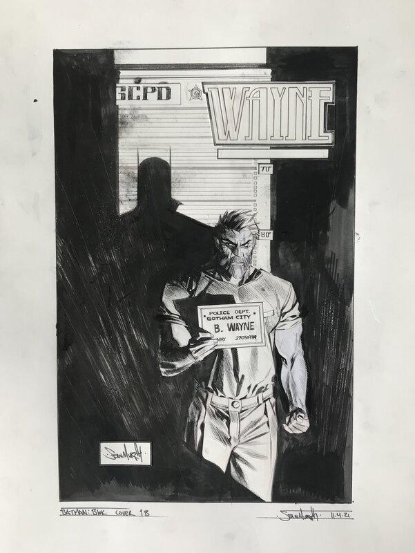 Murphy: Beyond the White Knight issue 1 cover B - Planche originale