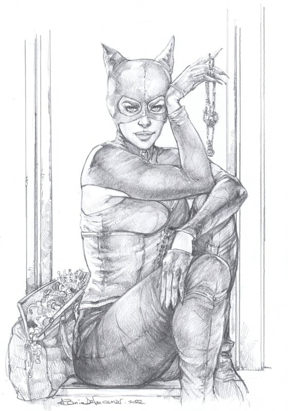 Catwoman par de Vincenzi - Illustration originale