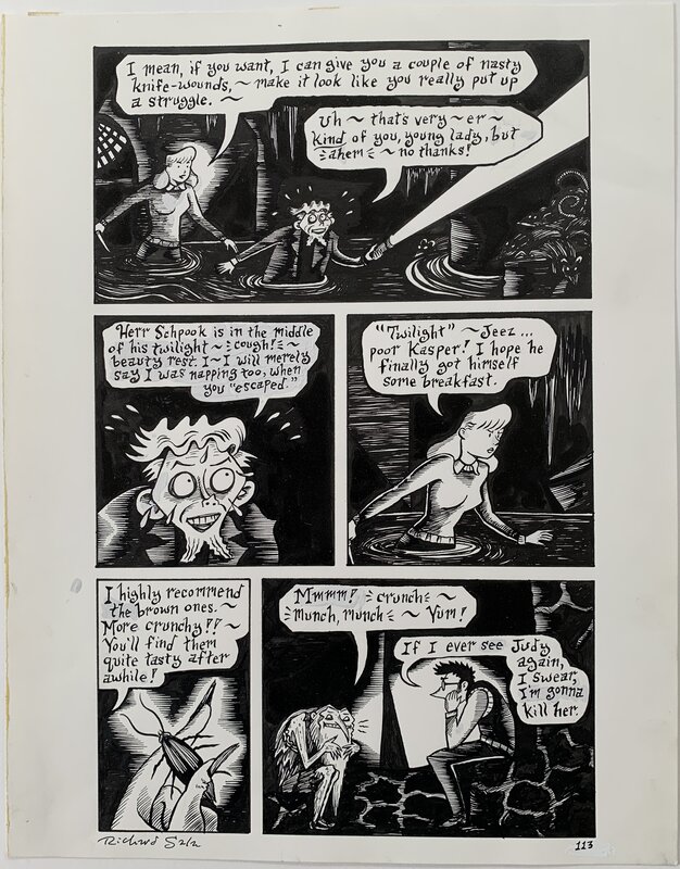 Richard Sala - Mad Night p113 - Planche originale