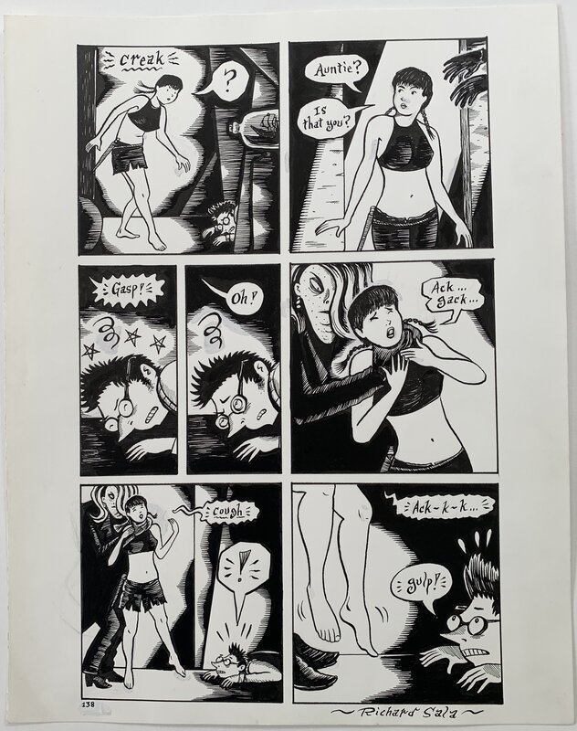 Richard Sala - Mad Night p138 - Planche originale