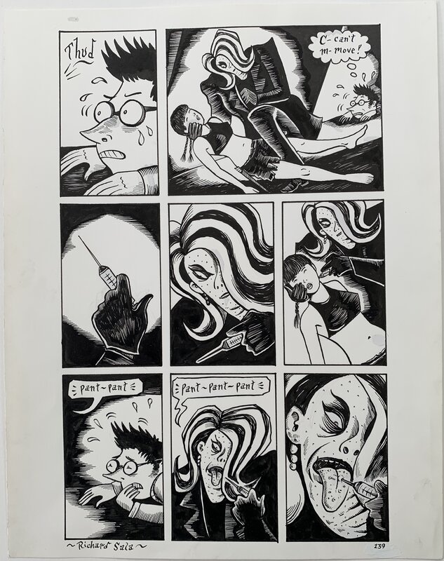 Richard Sala - Mad Night p139 - Planche originale