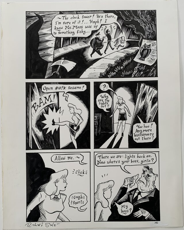 Richard Sala - Mad Night p141 - Planche originale