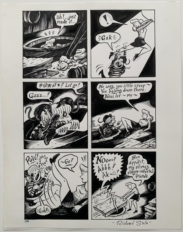 Richard Sala - Mad Night p156 - Planche originale