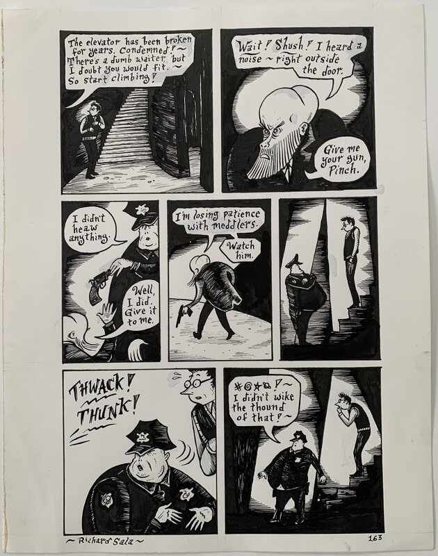 Richard Sala - Mad Night p163 - Planche originale