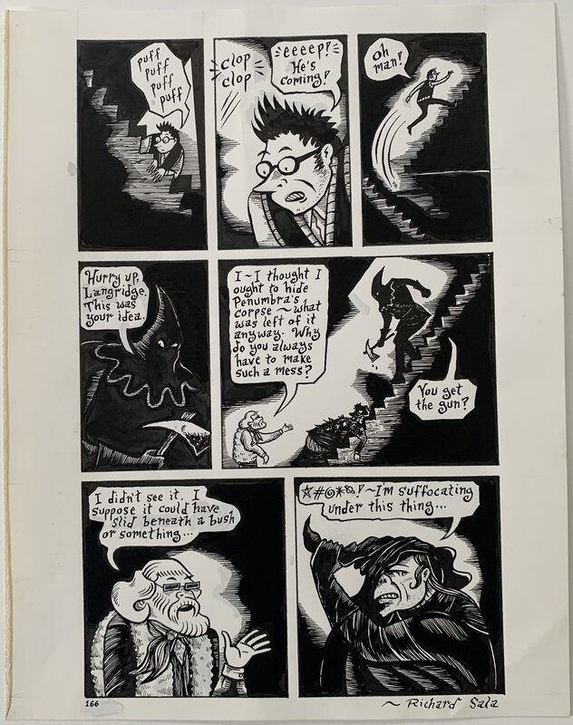 Richard Sala - Mad Night p166 - Planche originale