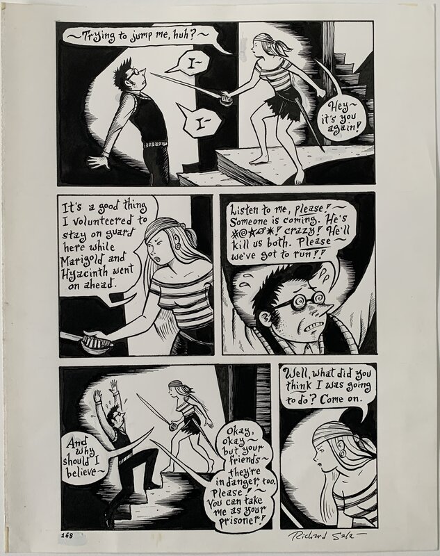 Richard Sala - Mad Night p168 - Planche originale