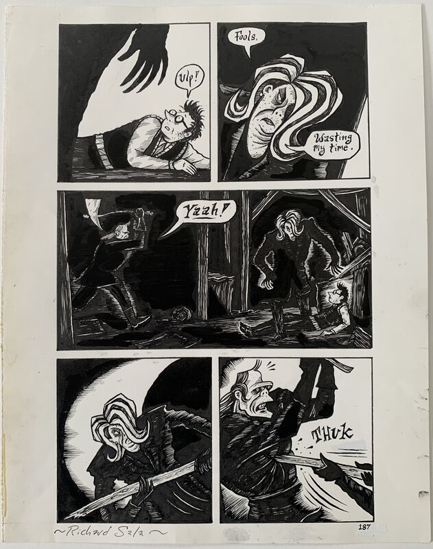 Richard Sala - Mad Night p187 - Planche originale