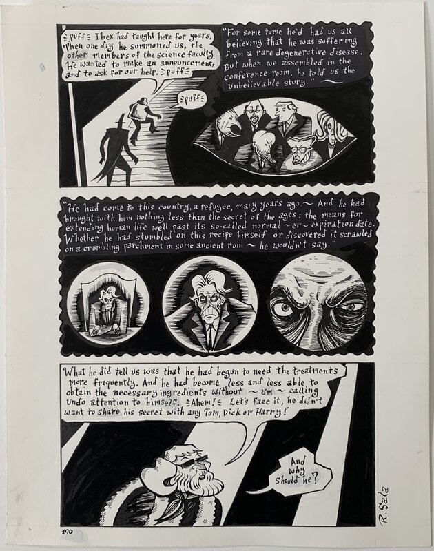 Richard Sala - Mad Night p190 - Planche originale