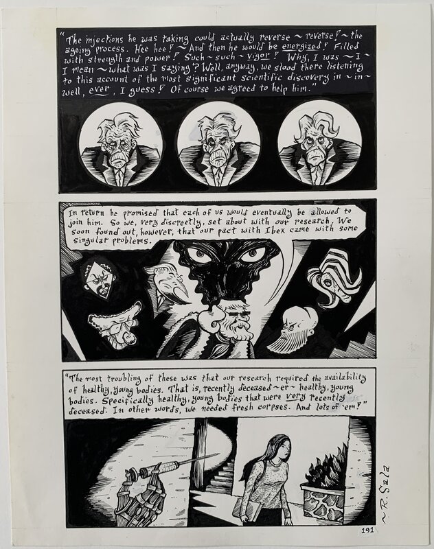 Richard Sala - Mad Night p191 - Planche originale