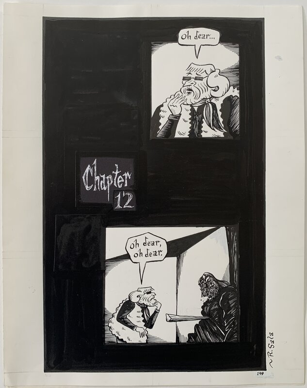 Richard Sala - Mad Night p199 - Planche originale