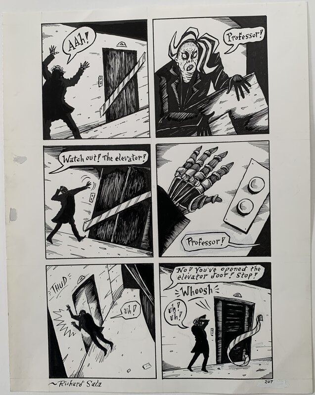 Richard Sala - Mad Night p207 - Planche originale